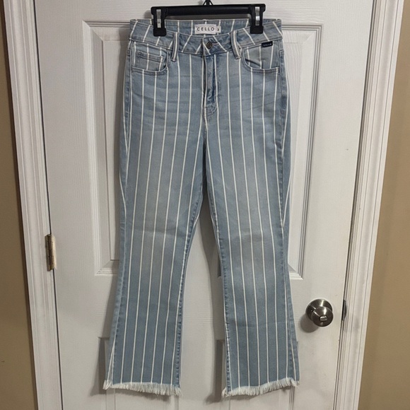 Cello Denim - Cello Light Blue Jeans with White Pinstripes